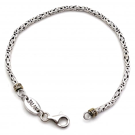 Silver and brass bracelet