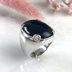 Siler and Onyx Ring