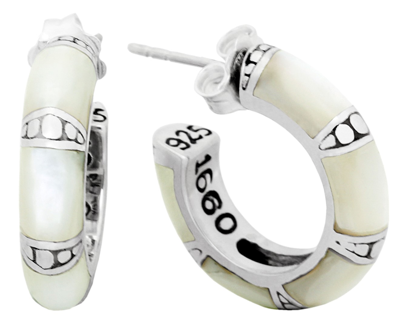 Jalan Jalan " : Boucles d'oreilles argent & gorgogne