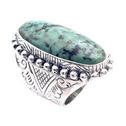 Bague Argent et Pierre Semi-Précieuse
