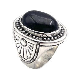 Bague Argent et Pierre Semi-Précieuse