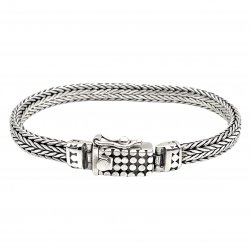 Bracelet argent 925 maille serpent plate 6mm