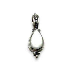Pendentif Argent 925 et Nacre blanche