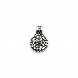 sterling silver pendant with semi-precious stone