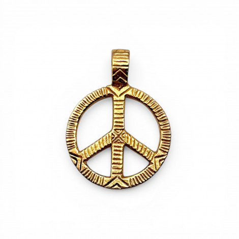 18k Gold-plated Peace & Love  Pendant