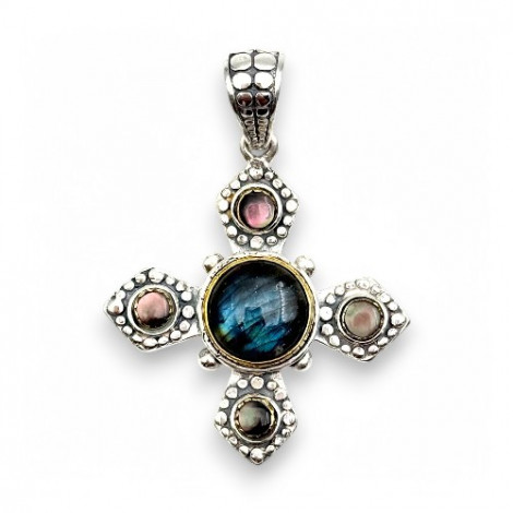 LABRADORITE & GREY MOTHER OF PEARL