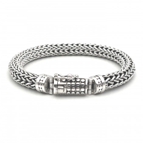 925 sterling silver snake chain bracelet, 10mm