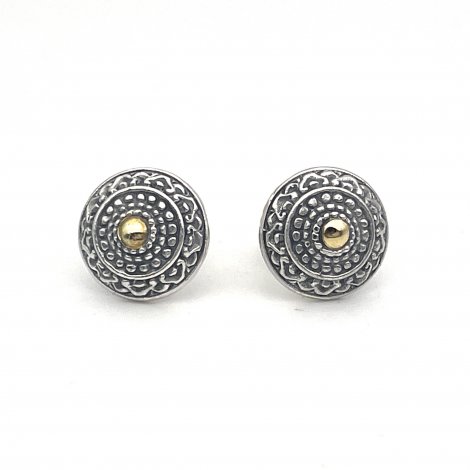 Boucles d'Oreilles Argent et Laiton