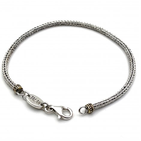 Bracelet argent et laiton