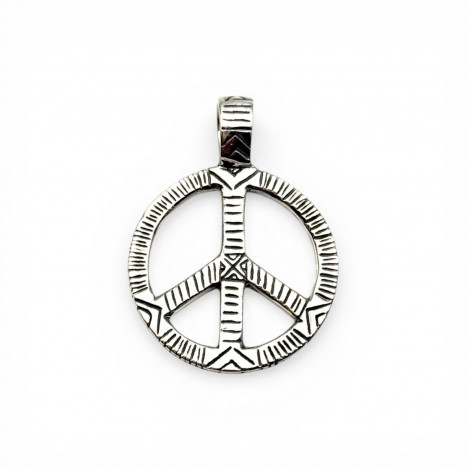 Pendentif Argent 925 Peace & Love