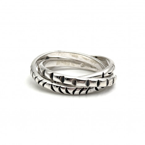 Silver 3 rings