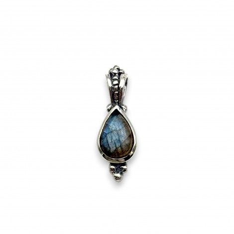 silver & labradorite pendant