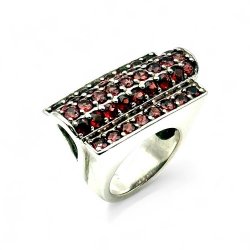 Bague argent et grenats - COLLECTION ARCHIVES