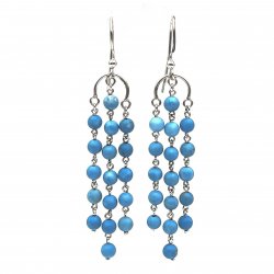 Boucles d'oreilles Argent et Turquoises
