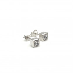 Boucles d'oreilles argent et zirconium