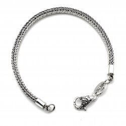Bracelet argent 925 maille serpent 4mm