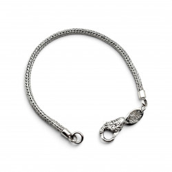 Bracelet argent 925 maille serpent ronde 2,5mm
