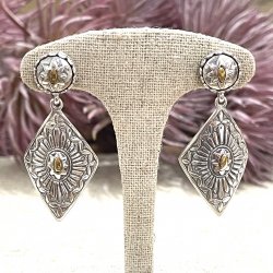 Silver and Brass earrings