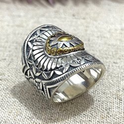 Silver and Brass Ring