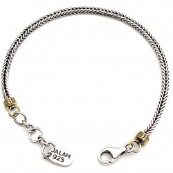 Silver & brass bracelet