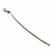 925 sterling silver bracelet with 2.5mm round snake chain