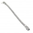 925 sterling silver bracelet with 6mm flat snake chain