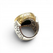 Bague Argent 925 et Laiton avec amazonite