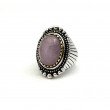 Bague Argent 925 et laiton avec kunzite