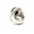 Bague Argent 925 et laiton avec kunzite