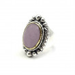 Bague Argent 925 et laiton avec kunzite
