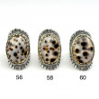 Bague Argent 925 et laiton avec pierres semi-précieuses