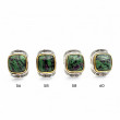 Bague Argent 925 et laiton avec rubis zoisite