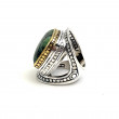 Bague Argent 925 et laiton avec rubis zoisite
