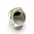 Bague Argent 925 et Laiton avec rubis zoisite facetté