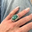 Bague Argent 925 et Malachite