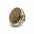 Bague argent 925 et nacre dorée