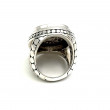 Bague argent 925 et nacre dorée