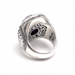 Bague Argent et kunzite facettée