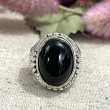 Bague Argent et Laiton avec Onyx
