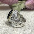 Bague Argent et Laiton avec Onyx
