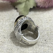 Bague Argent et Laiton avec Onyx