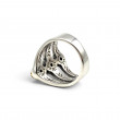 Bague Argent et Laiton avec tourmalines