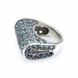 Bague argent et topazes bleues - COLLECTION ARCHIVES