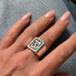 Bague OM SWASTIASTU en Argent 925