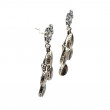 Boucles d'oreilles Argent 925 et Coquillage porcelaine