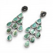 Boucles d'oreilles Argent 925 et Coquillage vert