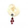 Boucles d'oreilles Argent 925 et Gorgogne