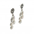 Boucles d'oreilles Argent 925 et Nacre blanche