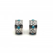 Boucles d'oreilles argent 925 et turquoises