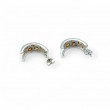 Boucles d'oreilles argent et citrines